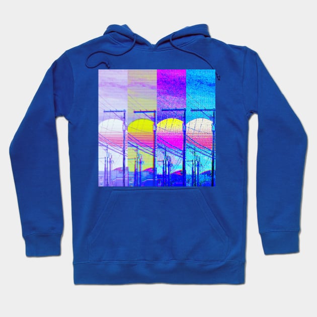 vaporwave alley Hoodie by lofi_retrowave